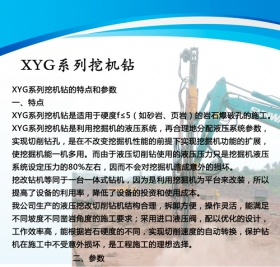 拉萨XYG系列挖机钻